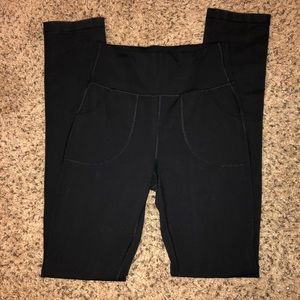 Black lululemon straight leg leggings